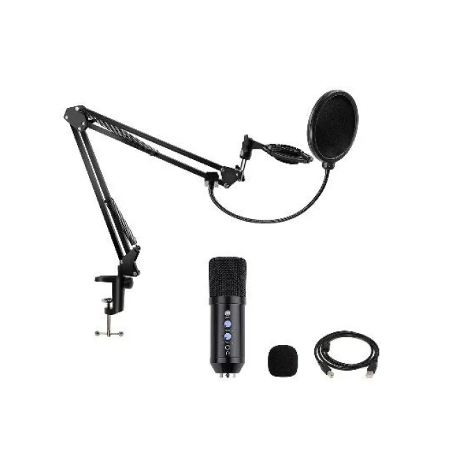 BRobotix 263908 micrófono Negro Micrófono de estudio