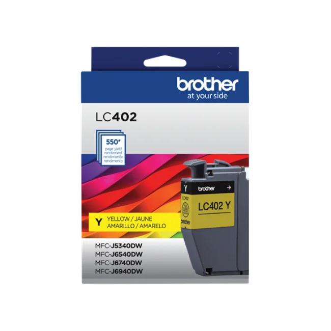 Brother LC402YS cartucho de tinta 1 pieza(s) Original Rendimiento estándar Amarillo