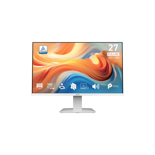 MSI Pro MP273W E14A monitor de computadora 68.6 cm (27") 1920 x 1080 Pixeles Full HD LCD Blanco
