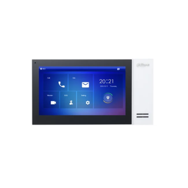 Dahua Technology VTH2421FW sistema de intercomunicación de video 17.8 cm (7") Negro, Blanco