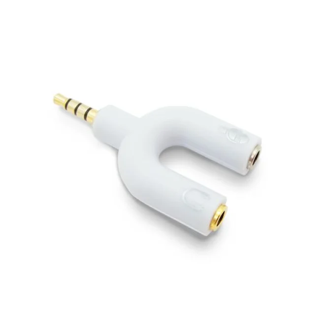 BRobotix 181802 cambiadores de género de cables 3.5mm 2x 3.5mm Blanco