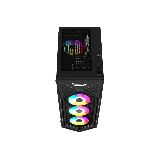 Ocelot Gaming POLYGON-E5 gabinete de computadora Negro image 9