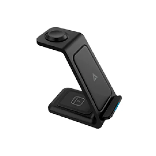 Acteck Energon S-Mate CI720 Audífonos, Smartphone, Reloj inteligente Negro USB Cargador inalámbrico Interior