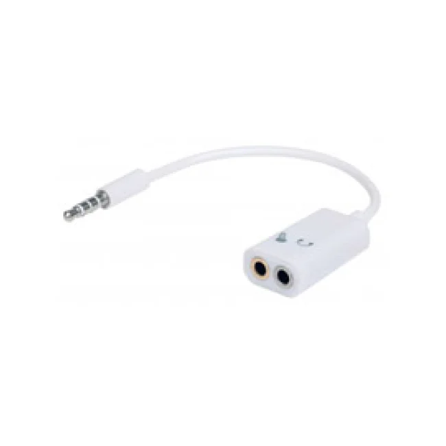 Manhattan Adaptador Audio Estéreo 3.5 mm 2 a1 para Micrófono Y Audífonos image 2