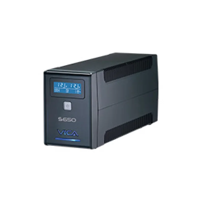 NO BREAK UPS VICA S 650 650VA/360W 8 TOMAS NEMA 5-15R  (4/4), PANTALLA LCD 3 AÑOS DE GARANTIA