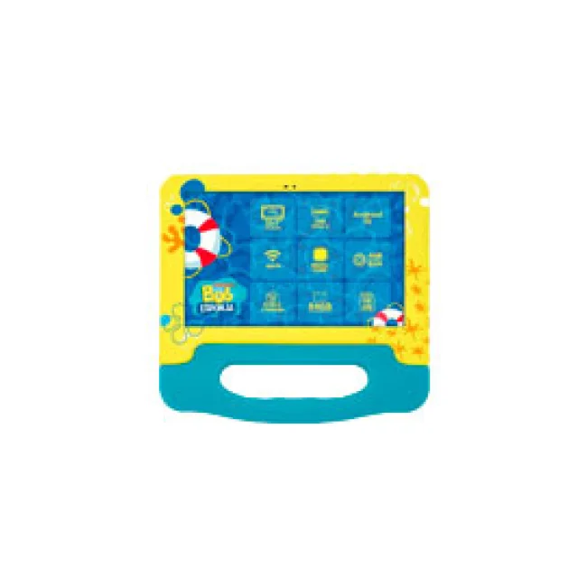 TABLETA BOB ESPONJA 10.1 CON CASE AZUL / A333 PENTACORE/ 4GB RAM/ 64GB / DOBLE CAMARA/ WIFI/ BLUETOOTH/6000MAH / ANDROID 15