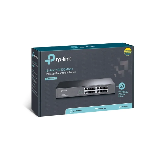 TP-Link TL-SF1016DS dispositivo de redes No administrado Fast Ethernet (10/100) 1U Negro image 6
