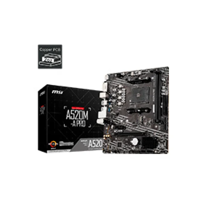 MSI A520M-A PRO placa base AMD A520 Enchufe AM4 Micro ATX image 2