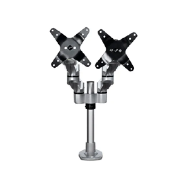 StarTech.com Brazo Articulado Prémium para Dos Monitores de hasta 30" - Soporte VESA de Altura Ajustable - Montaje Mordaza/Ojal en Escritorio - con Rotación, Inclinación y Giro - Plata image 2