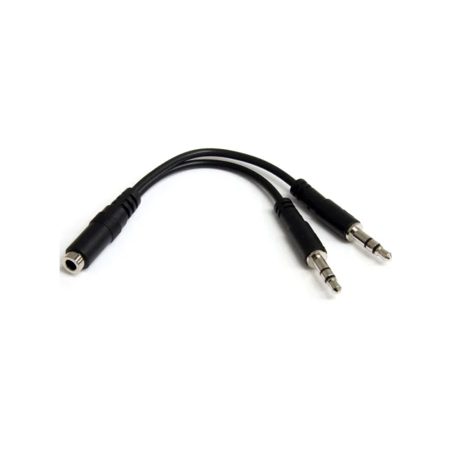 StarTech.com Adaptador Splitter de Audífonos 2x Mini-Jack 3.5mm 3 pines a Mini-Jack 4 pines image 4