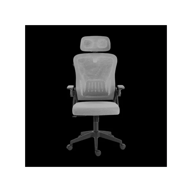 SILLA DE OFICINA ACTECK FLUX LITE EC313HR MARCO NEGRO - MALLA GRIS image 3