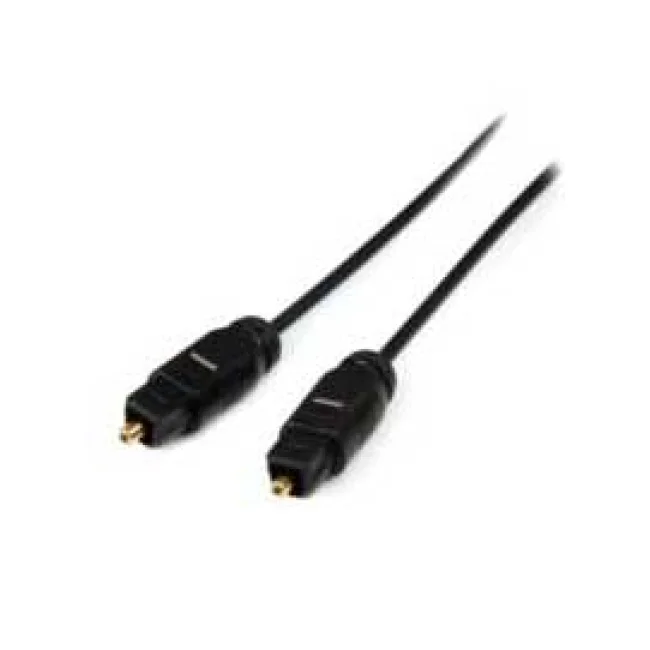 StarTech.com Cable 3m TosLink Audio Digital Óptico SPDIF Delgado - Negro