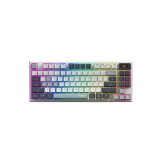 TECLADO MSI (FORGE GK600 TKL W SKY US) MECANICO INALAMBRICO,RGB, AZUL, COMPACTO 65 image 2
