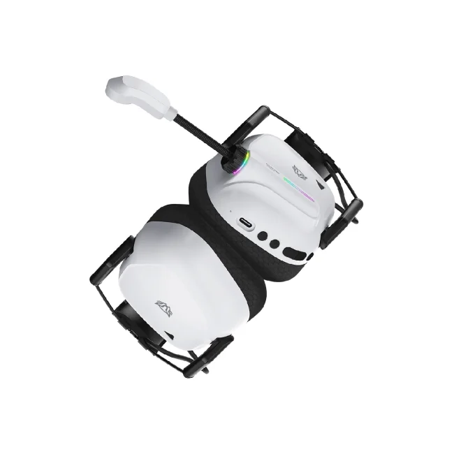 DIADEMA GAMER BALAM RUSH PILOTO PRO HS808 ALAMBRICO USB C NEGRO/BLANCO image 5