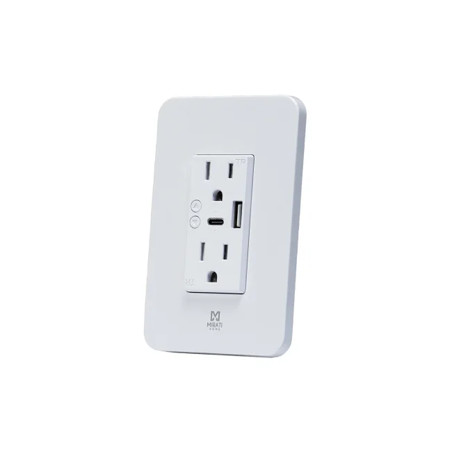 CONTACTO INTELIGENTE DE PARED MIRATI MCP2 / 2 CONTACTOS, 1 USB A, 1 USB C / WIFI 2.4GHZ, BLUETOOTH 4.2 / COMPATIBLE CON ANDROID E IOS / FUNCIONA CON ALEXA Y ASISTENTE DE GOOGLE image 5