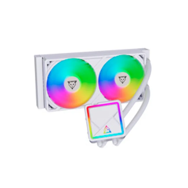 ENFRIAMIENTO LIQUIDO OCELOT GAMING OEL240-2B / 240MM / ARGB / 70 CFM / 1800 RPM / 32 DB / INTEL Y AMD / COLOR BLANCO