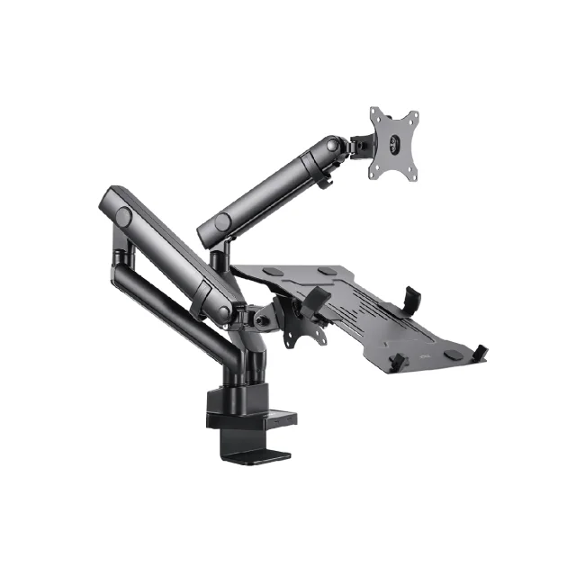 SOPORTE ACTECK ENFORCE MOTION SM636 / PARA MONITOR 17-32 PULG Y LAPTOP 10-15.6 PULG / ROTACION AJUSTABLE / VESA 75-100MM / ADAPTADOR DE ESCRITORIO / MAX 8 KG POR BRAZO / NEGRO / AC-939645 image 4