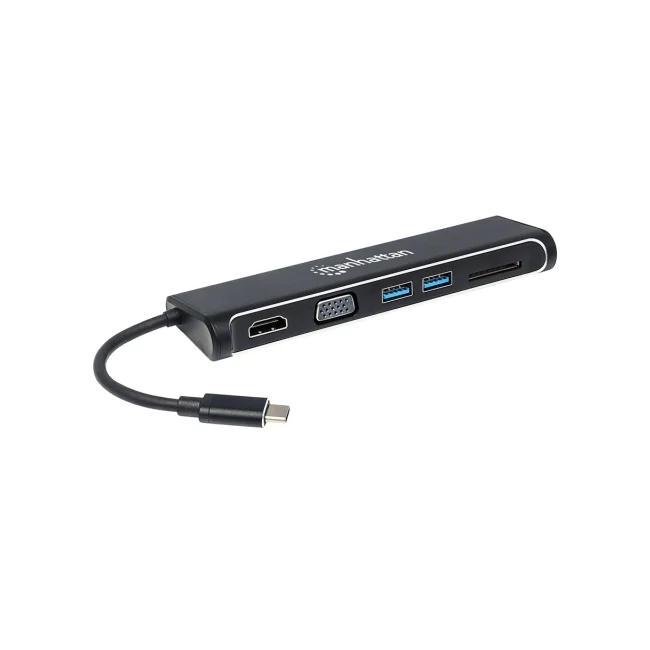 Manhattan Convertidor Docking USB-C Superspeed 4-en-1 a HDMI/VGA image 5