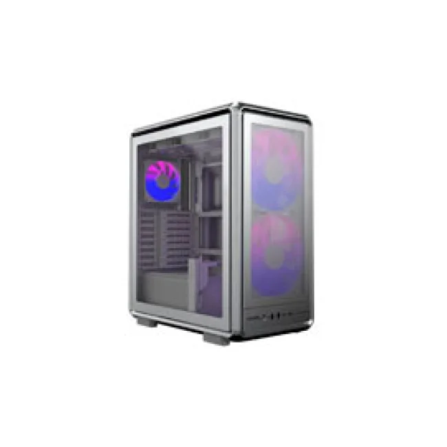 Gabinete Cooler Master MasterFrame 500 Mesh Silver 2xUSB A 3.2 1xUSB C 3.2  1xAudioJack 3.5mm Media Torre
