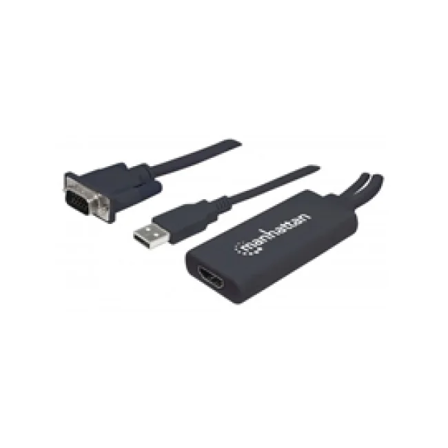 Manhattan Convertidor de VGA y USB a HDMI