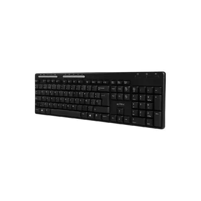 Acteck TM100 teclado RF inalámbrica + USB QWERTY Negro image 8