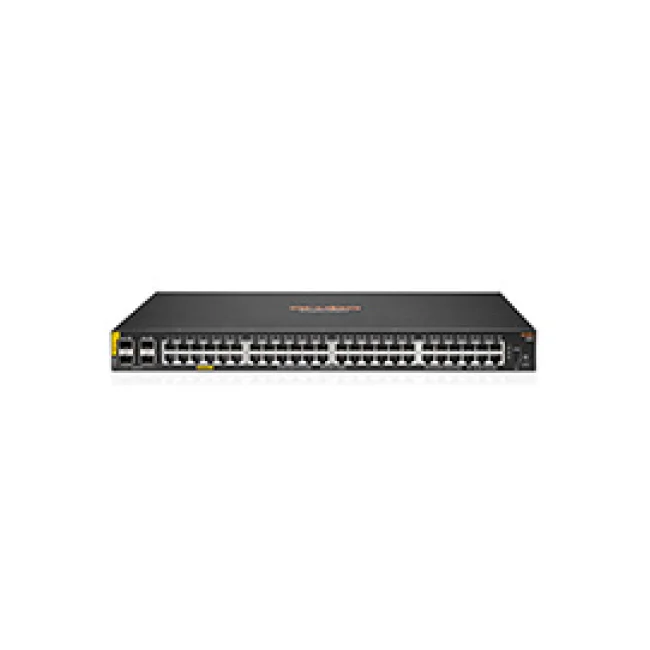 Aruba 6100 48G Class4 PoE 4SFP+ 370W Gestionado L3 Gigabit Ethernet (10/100/1000) Energía sobre Ethernet (PoE) 1U Negro