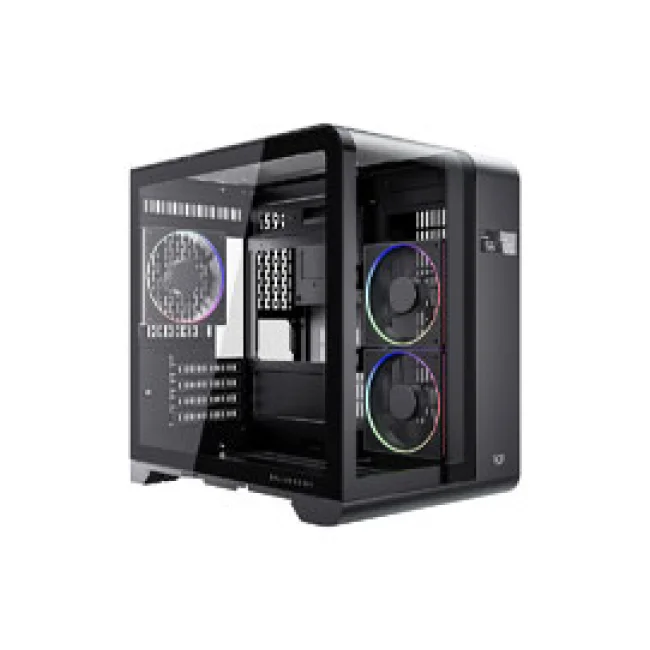 GABINETE BALAM TANK EXPERT CURVE 6400 MINI-TORRE 3VENT ARGB NEGRO BR-941617