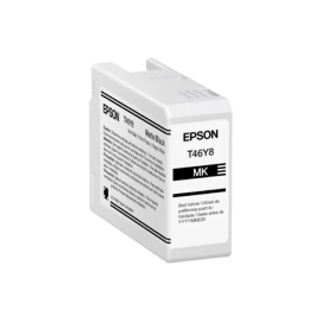 CARTUCHO EPSON MODELO T46Y NEGRO MATE, PARA PLOTTER P900 (50 ML)