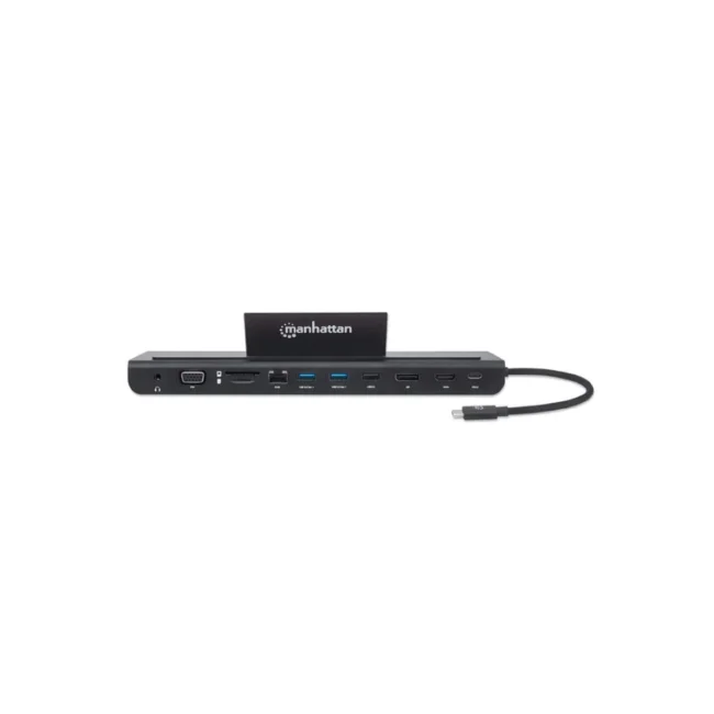 Manhattan Docking station de USB-C a 11 puertos, para tres monitores, con MST image 4