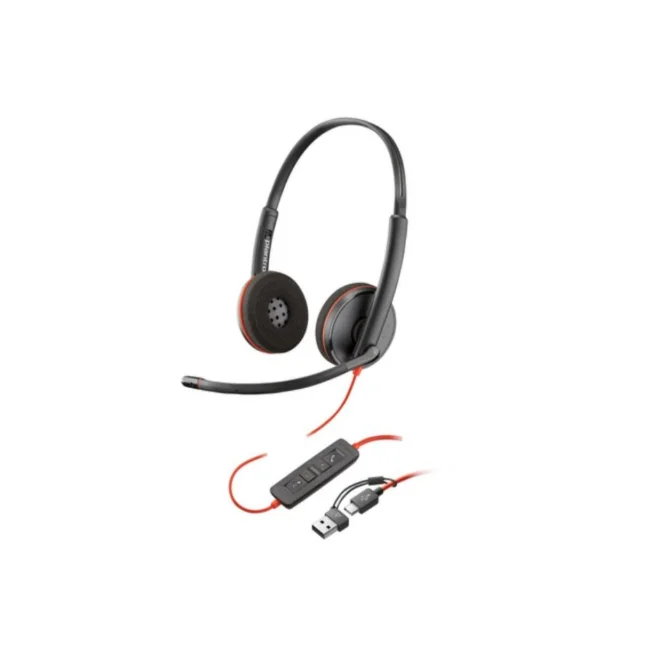 HP Poly Auriculares estéreo USB-C Poly Blackwire 3220 + adaptador USB-C/A (a granel) image 7