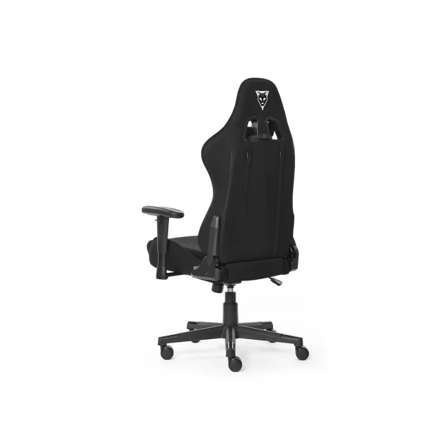 SILLA OCELOT GAMING OST-BLACK NIGHT /TELA AUTOMOTRIZ / BASE NYLON AJUSTABLE / DESCANSABRAZOS 1D / PISTON CLASE 4 / RECLINABLE 90-155 GRADOS / HASTA 150KG / COJINES LUMBAR Y CERVICAL / COLOR NEGRO CON image 4