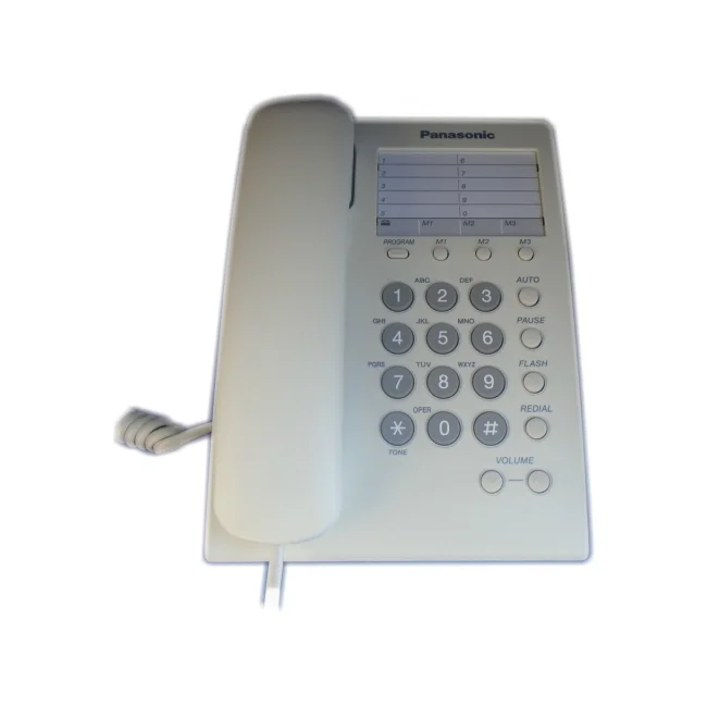 Panasonic KX-TS550MEW teléfono Teléfono analógico Identificador de llamadas Blanco image 6