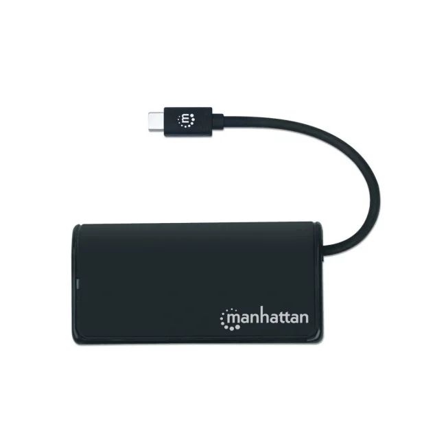 Manhattan Hub USB 3.2 Gen 1 de 4 puertos USB-A USB 3.2 Gen 1, de Tipo-C macho a 4 conectores Tipo A hembra, velocidad de transferencia hasta 5 Gbps, energía por medio del bus, negro image 6