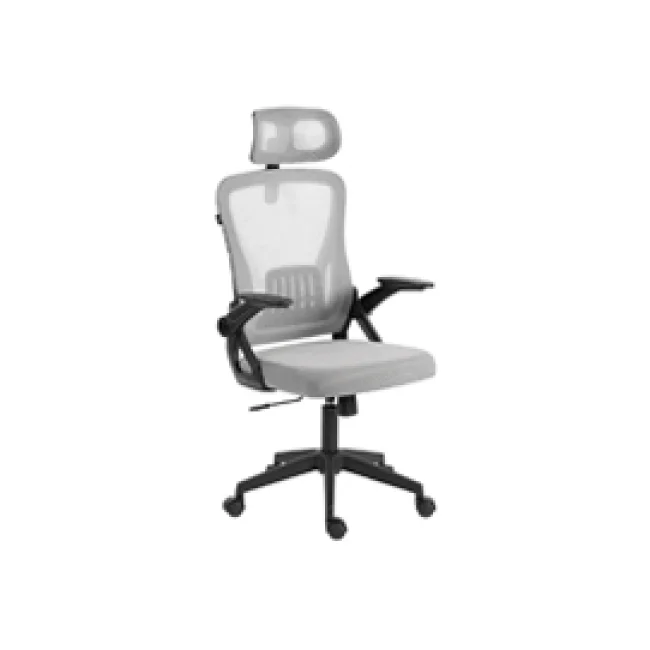 SILLA DE OFICINA ACTECK FLUX LITE EC313HR MARCO NEGRO - MALLA GRIS