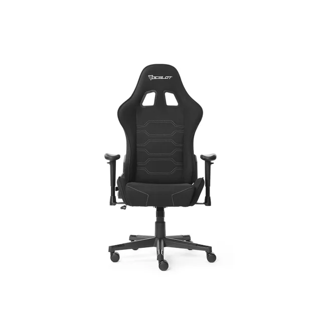 SILLA OCELOT GAMING OST-BLACK NIGHT /TELA AUTOMOTRIZ / BASE NYLON AJUSTABLE / DESCANSABRAZOS 1D / PISTON CLASE 4 / RECLINABLE 90-155 GRADOS / HASTA 150KG / COJINES LUMBAR Y CERVICAL / COLOR NEGRO CON image 3