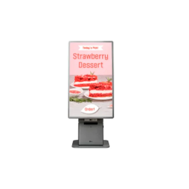 LG 27KC3P-M pantalla de señalización Diseño de quioscos 68.6 cm (27") LCD 300 cd / m² Full HD Plata Pantalla táctil Procesador incorporado Windows 10 IoT Enterprise 16/7