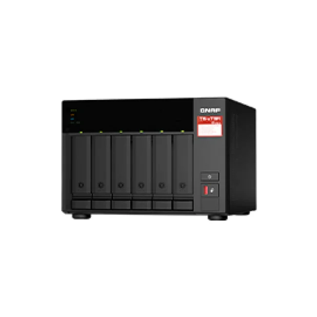 QNAP TS-673A NAS Tower Ryzen Embedded V1500B 8 GB DDR4 0 TB QNAP Turbo System Antracita