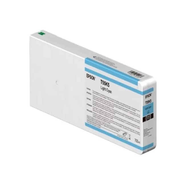 CARTUCHO EPSON MODELO T55K ULTRACHROME HD / HDX CYAN CLARO, PARA PLOTTER P6000/ P7000/ P8000/ P9000 (700 ML) image 2