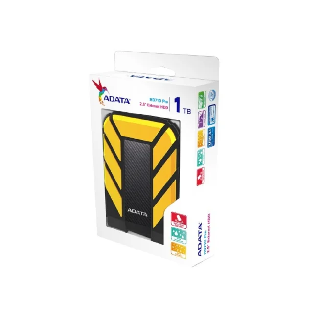 ADATA HD710 Pro disco duro externo 1 TB 2.5" Micro-USB B 3.2 Gen 1 (3.1 Gen 1) Negro, Amarillo image 5