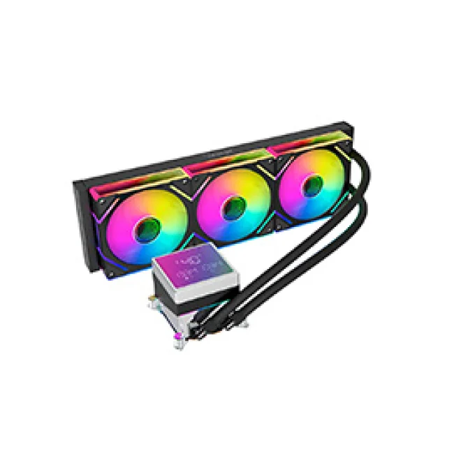 ENFRIAMIENTO LIQUIDO OCELOT GAMING OEL360-2N / 360MM / ARGB / 70 CFM / 1800 RPM / 32 DB / INTEL Y AMD / COLOR NEGRO