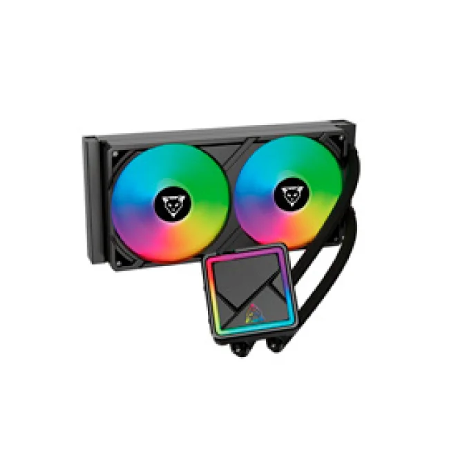 ENFRIAMIENTO LIQUIDO OCELOT GAMING OEL240-2N / 240MM / ARGB / 70 CFM / 1800 RPM / 32 DB / INTEL Y AMD / COLOR NEGRO