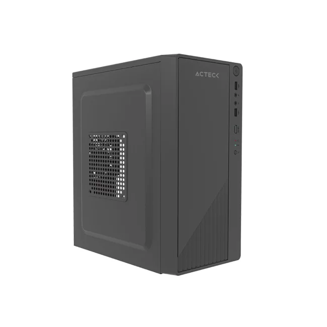Gabinete ACTECK Compacto Mini Torre | Kioto GC220F | Max MB M-ATX Fuente ATX 500 W | 2x USB 2.0 + Full Metalico + Frente Solido | Negro image 5
