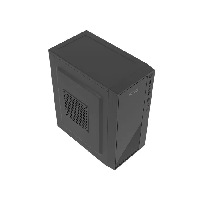 Gabinete ACTECK Compacto Mini Torre | Kioto GC220F | Max MB M-ATX Fuente ATX 500 W | 2x USB 2.0 + Full Metalico + Frente Solido | Negro image 6