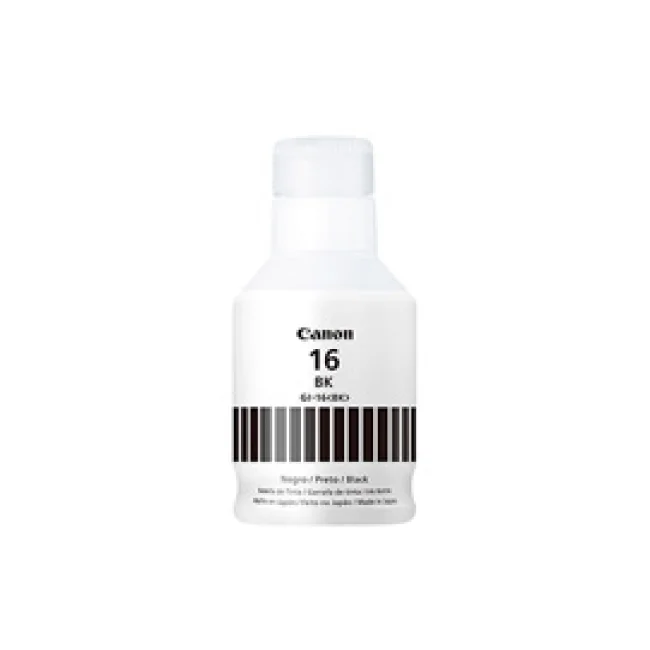 BOTELLA DE TINTA CANON GI-16 NEGRO 167 ML PARA GX7010GX6010 4408C001AA