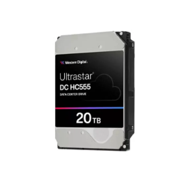 DISCO DURO INTERNO WD ULTRA STAR HC555 20TB 3.5 ESCRITORIO SATA3 6GB/S 512MB 7200RPM 24X7 SERVER DATACENTER DVR NVR 0B48724-WUH722020CLE6L4