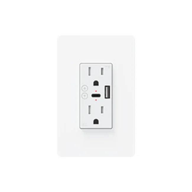 CONTACTO INTELIGENTE DE PARED MIRATI MCP2 / 2 CONTACTOS, 1 USB A, 1 USB C / WIFI 2.4GHZ, BLUETOOTH 4.2 / COMPATIBLE CON ANDROID E IOS / FUNCIONA CON ALEXA Y ASISTENTE DE GOOGLE