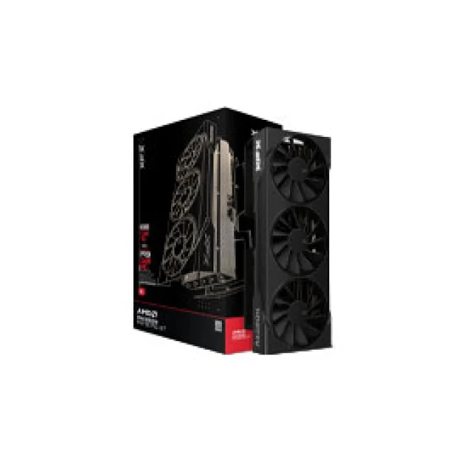 Tarjeta de video XFX 16GB AMD Radeon RX 9070XT SPEEDSTER SWIFT 3xfan  GDDR6 RDNA4 1xHDMI 3xDP RX-97TSWF3BA