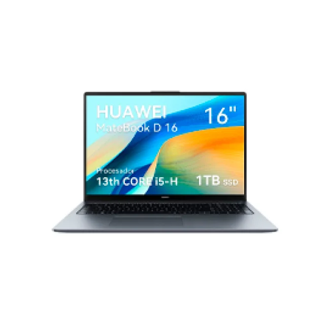 HUAWEI MATEBOOK D16  / CORE I5 13420H / RAM 16GB / 1 TB NVME PCIE SSD / SIN SISTEMA OPERATIVO /1 AñO DE GARANTIA