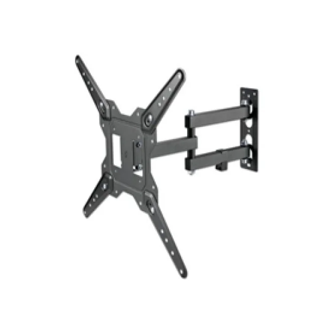 Manhattan Soporte con brazo articulado para pantalla de 23" a 55". Soporta una pantalla de 23" a 55" de hasta 30 kg (66 lbs.), +/-90° de giro, +3 a -10° de inclinación, brazo flexible que ahorra espacio, ideal para instalaciones en esquinas, negro image 2