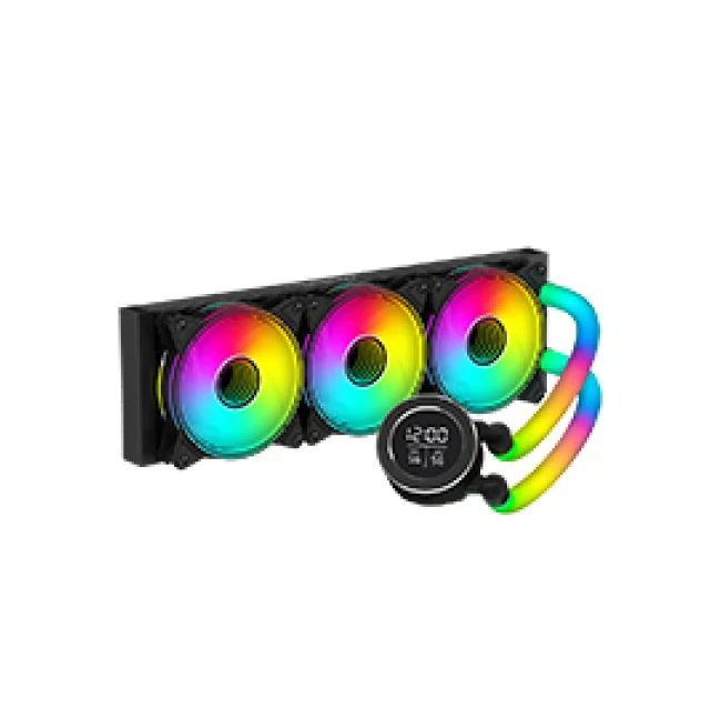 ENFRIAMIENTO LIQUIDO OCELOT GAMING POLAR WAVE 360 BLACK / 360MM / ARGB / 70 CFM / 1800 RPM / 32 DB / INTEL Y AMD / COLOR NEGRO